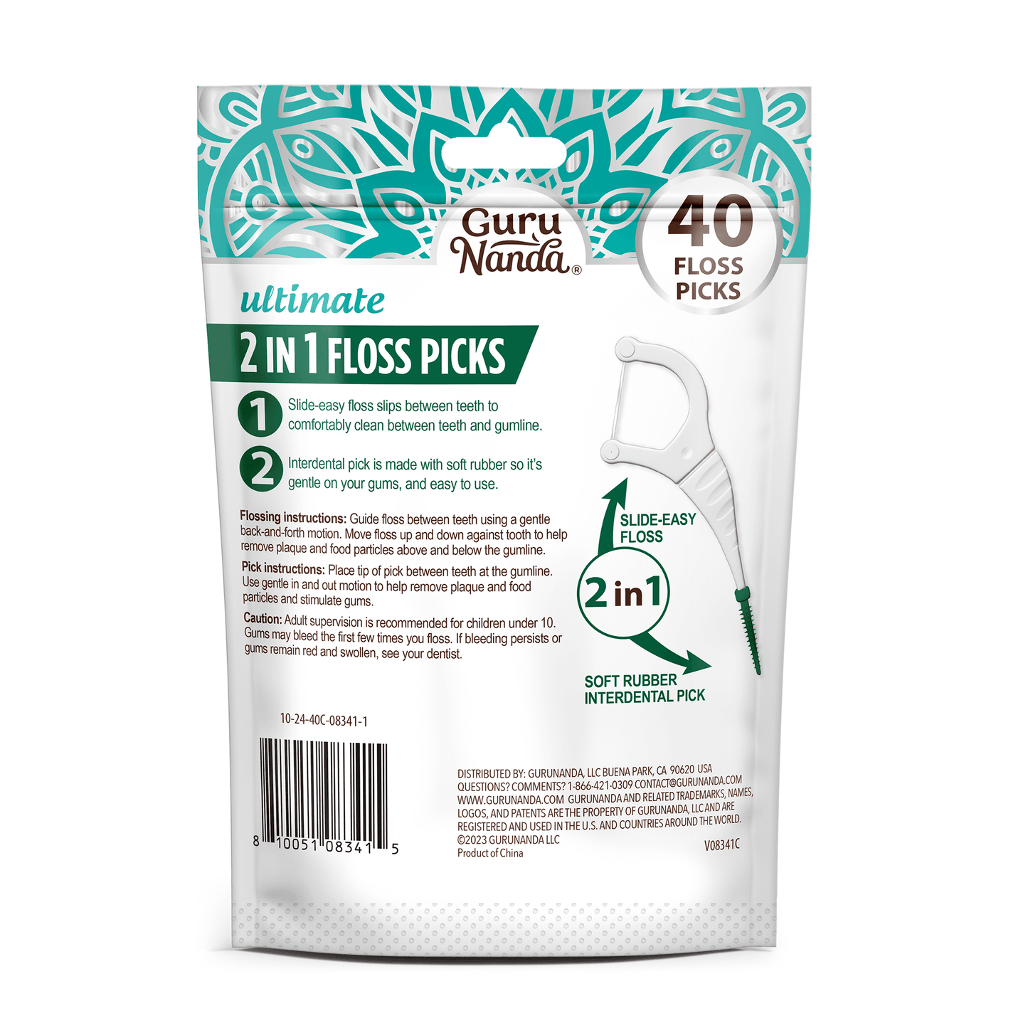 2-in-1 Dental Floss Picks