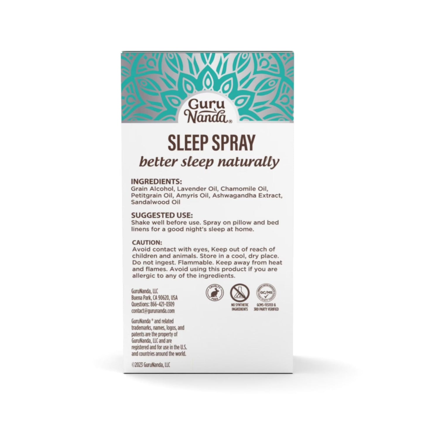 Natural Sleep Spray, Lavender & Chamomile – 1 fl oz