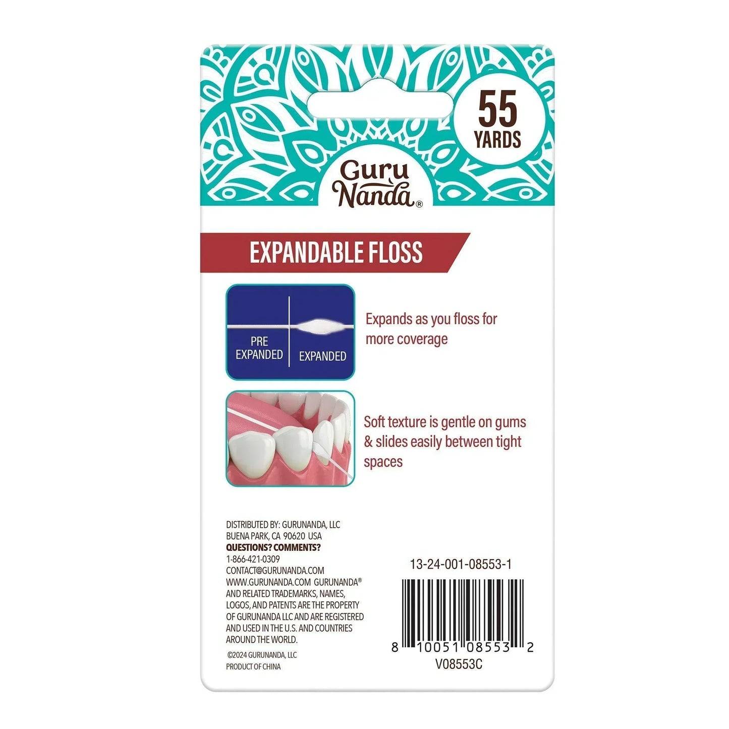 Cinnamon Flavored Expandable Dental Floss – 55 Yards