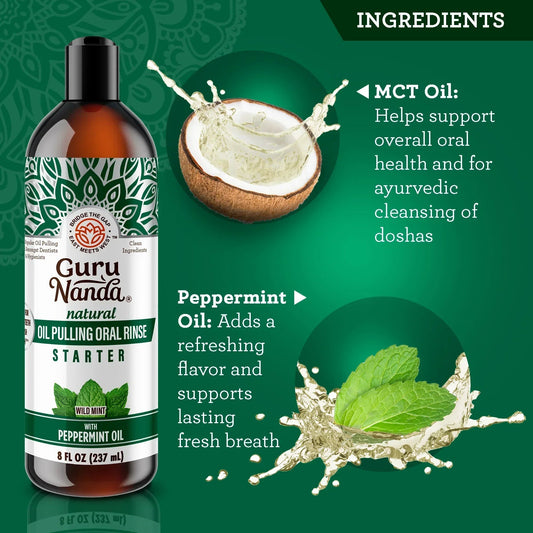 Coconut & Peppermint Oil Pulling, Starter Kit – 8 fl oz