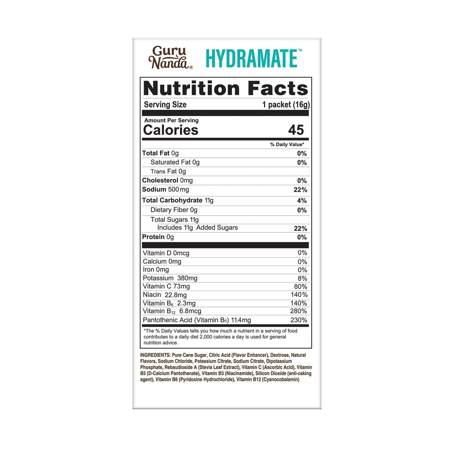 Hydramate Electrolyte Drink Mix, Lemon Lime – 2 Count