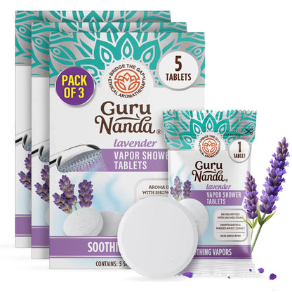 Lavender Vapor Shower Tablets - 15 Count (3 Pack)