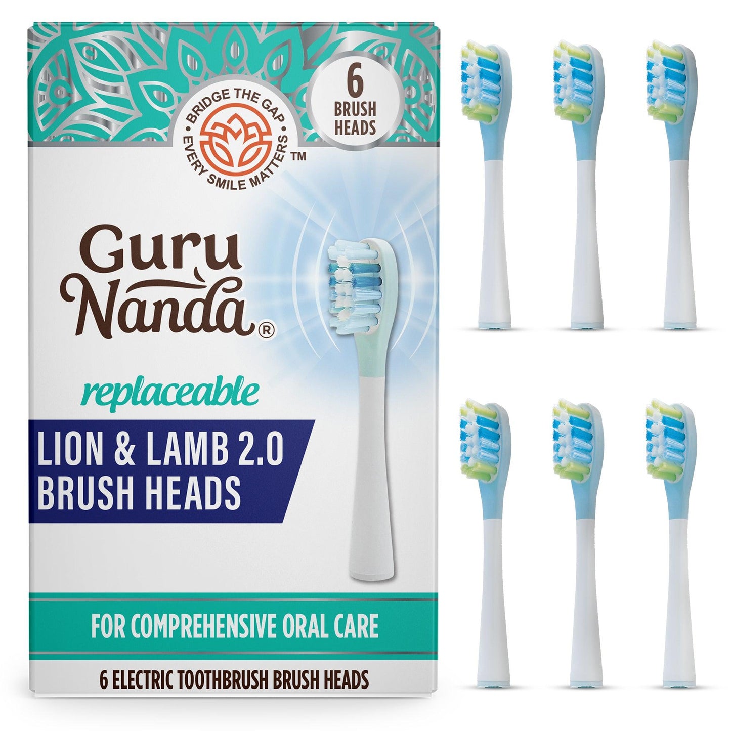 Lion & Lamb 2.0 Replacement Brush Heads – 6 Pack