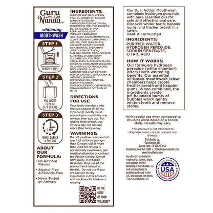 Dual Barrel Oxyburst Whitening Mouthwash, Wild Mint