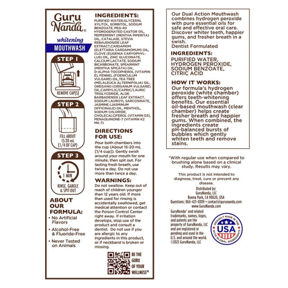 Dual Barrel Oxyburst Whitening Mouthwash, Wild Mint
