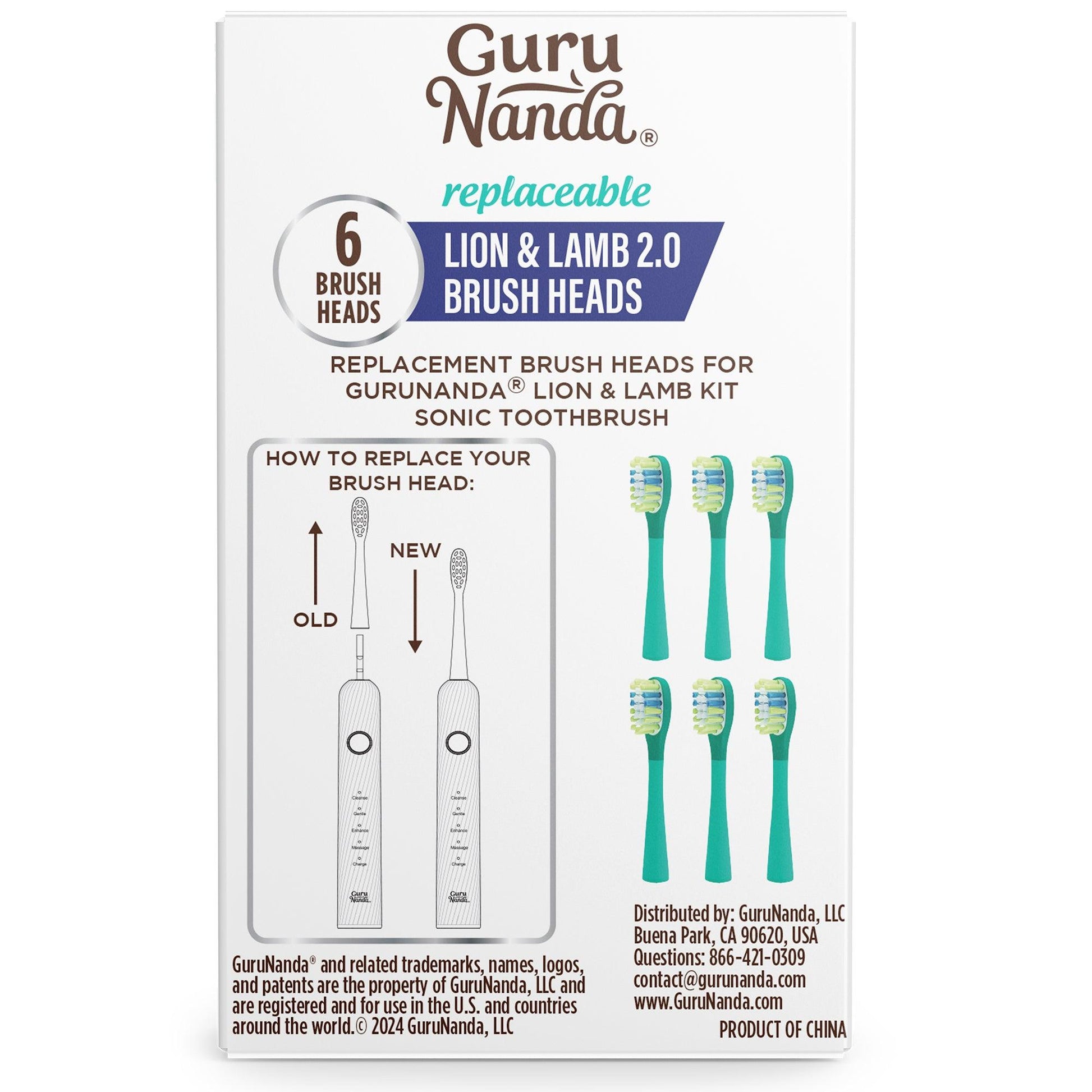 Lion & Lamb 2.0 Replacement Brush Heads – 6 Pack
