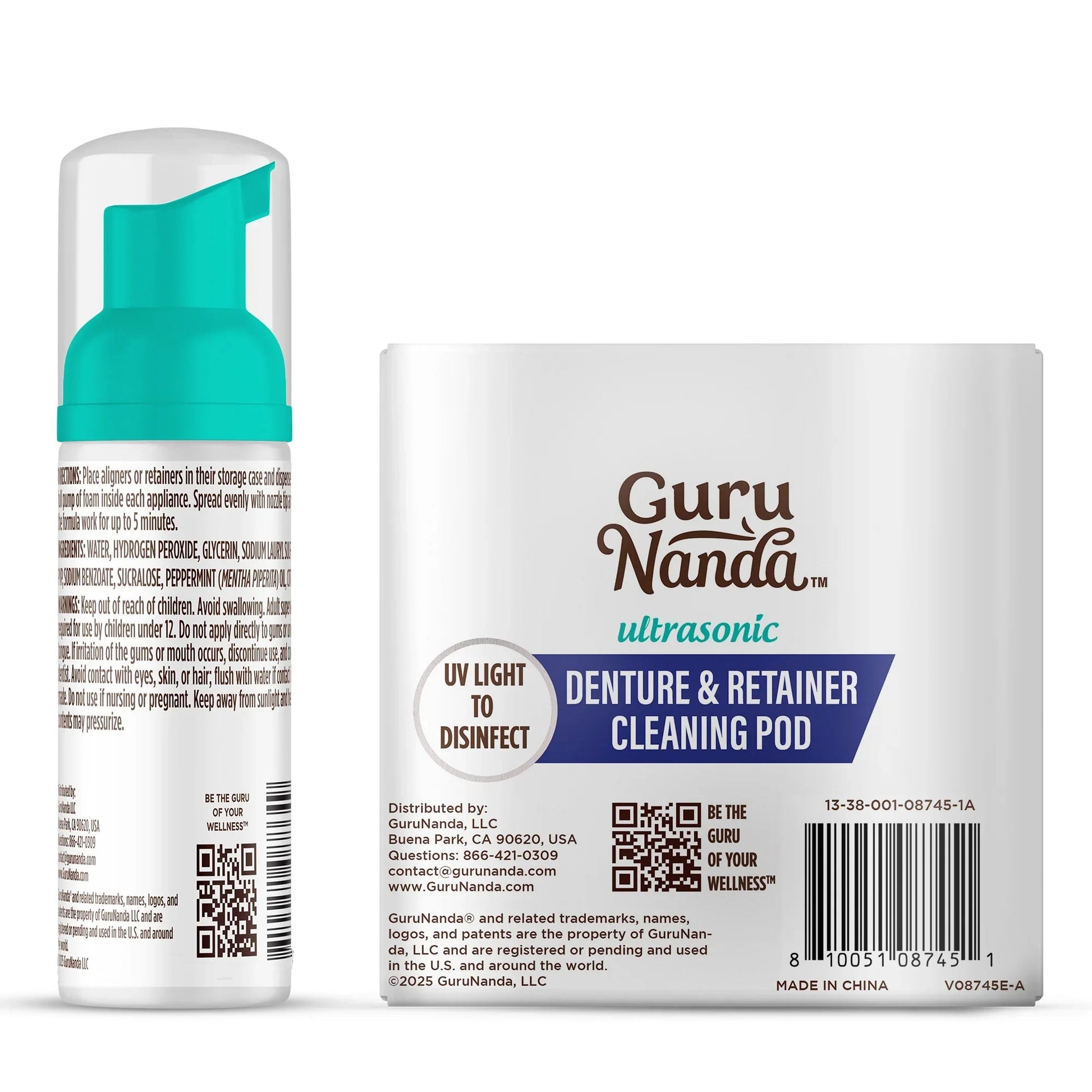 Retainer, Denture & Aligner Foam Cleaner & Cleaning Pod