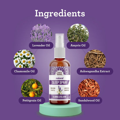 Natural Sleep Spray, Lavender & Chamomile – 1 fl oz