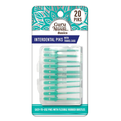 Interdental Picks with Travel Case – 20 Count