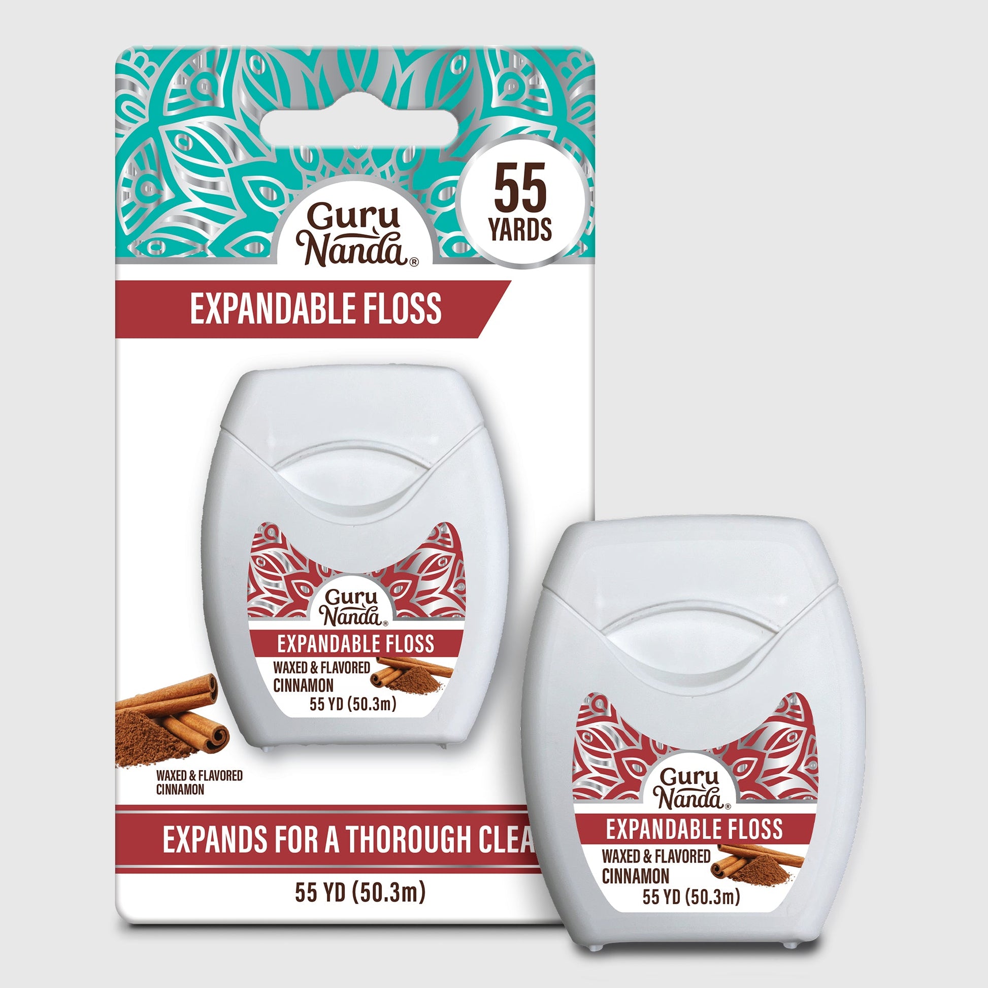 Cinnamon Flavored Expandable Dental Floss – 55 Yards