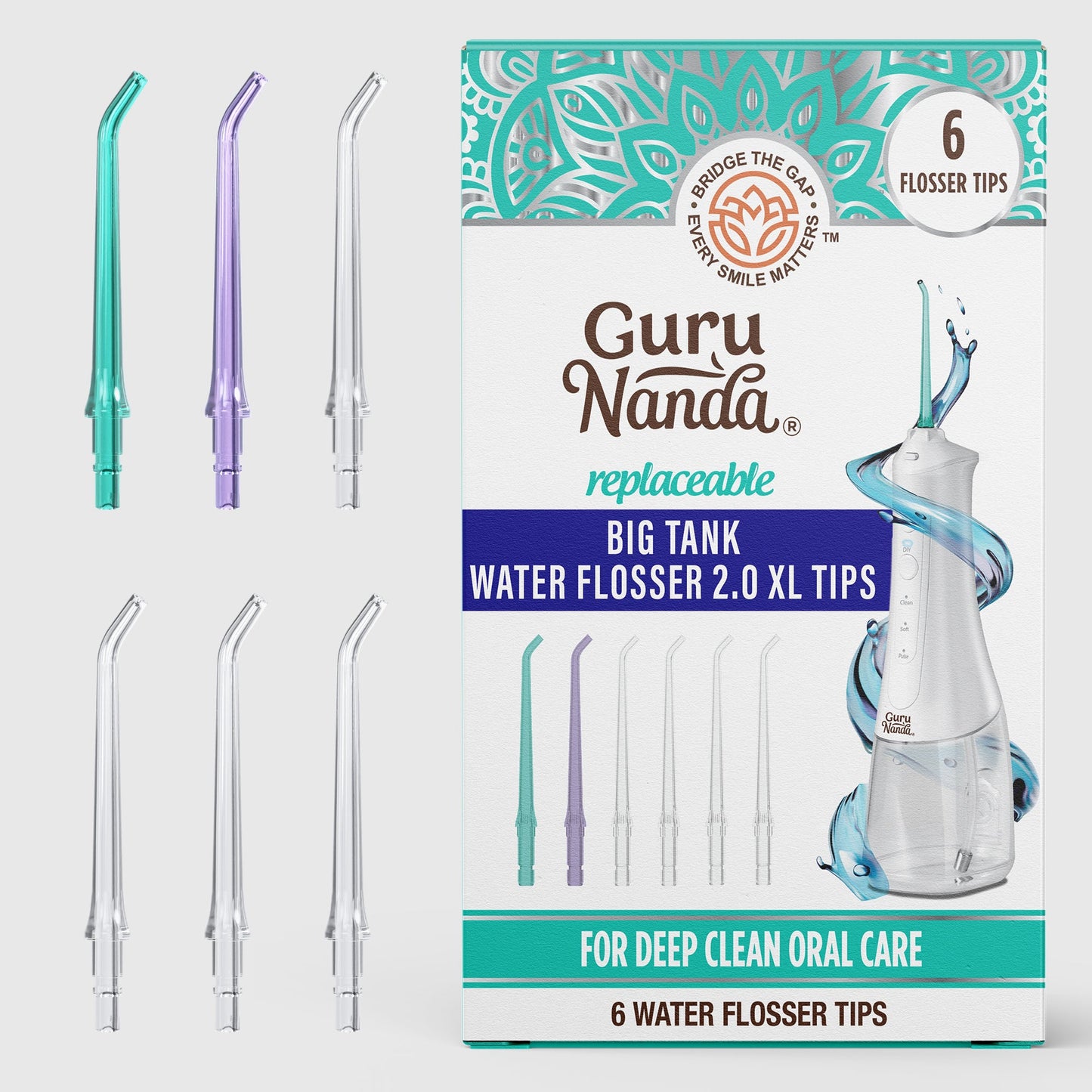 Replacement Floss Tips for Deep Clean Dental Water Flosser 2.0 XL