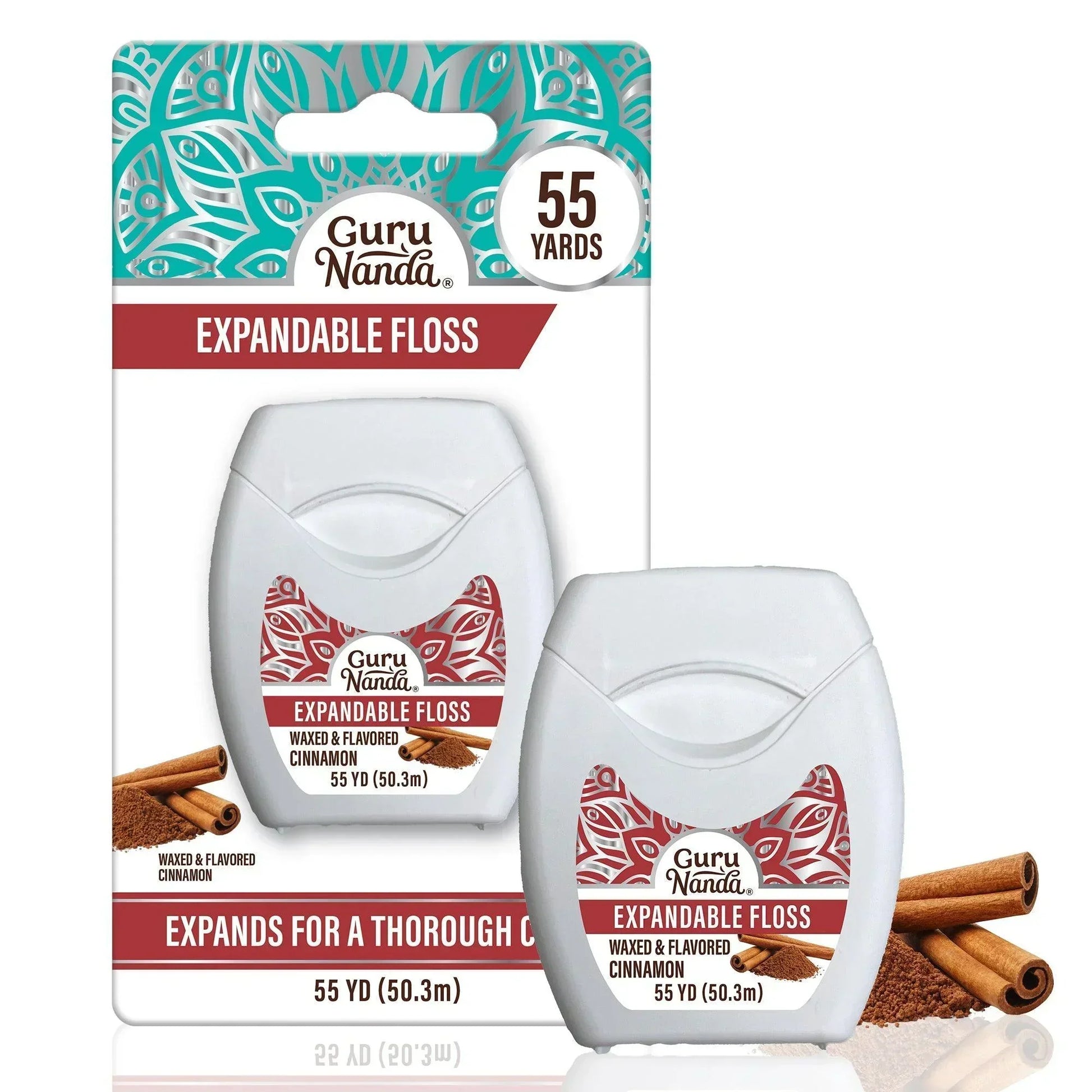 Cinnamon Flavored Expandable Dental Floss – 55 Yards