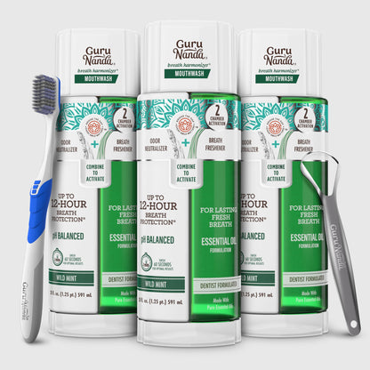 Dual Barrel Breath Harmonizer Mouthwash, Wild Mint