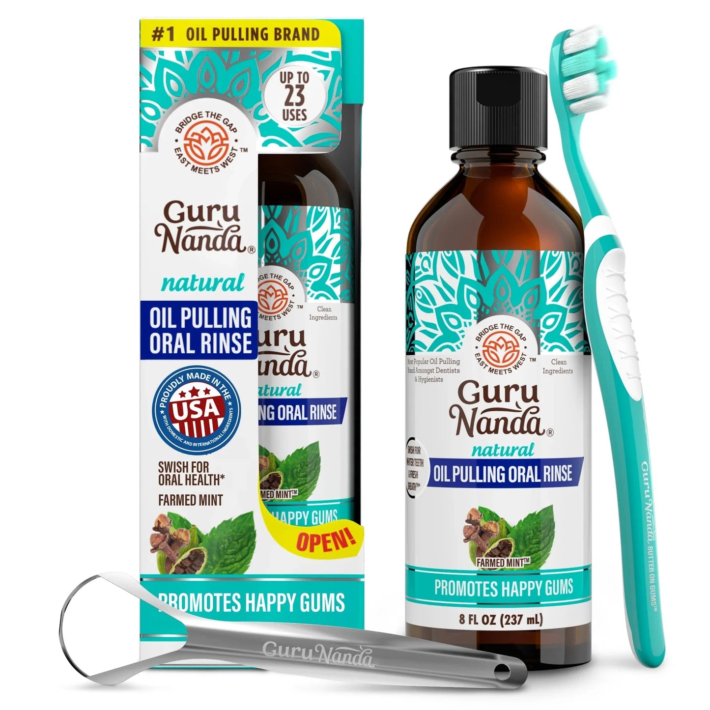 Cocomint Oil Pulling with 7 Essential Oils & Vitamins D3, E & K2