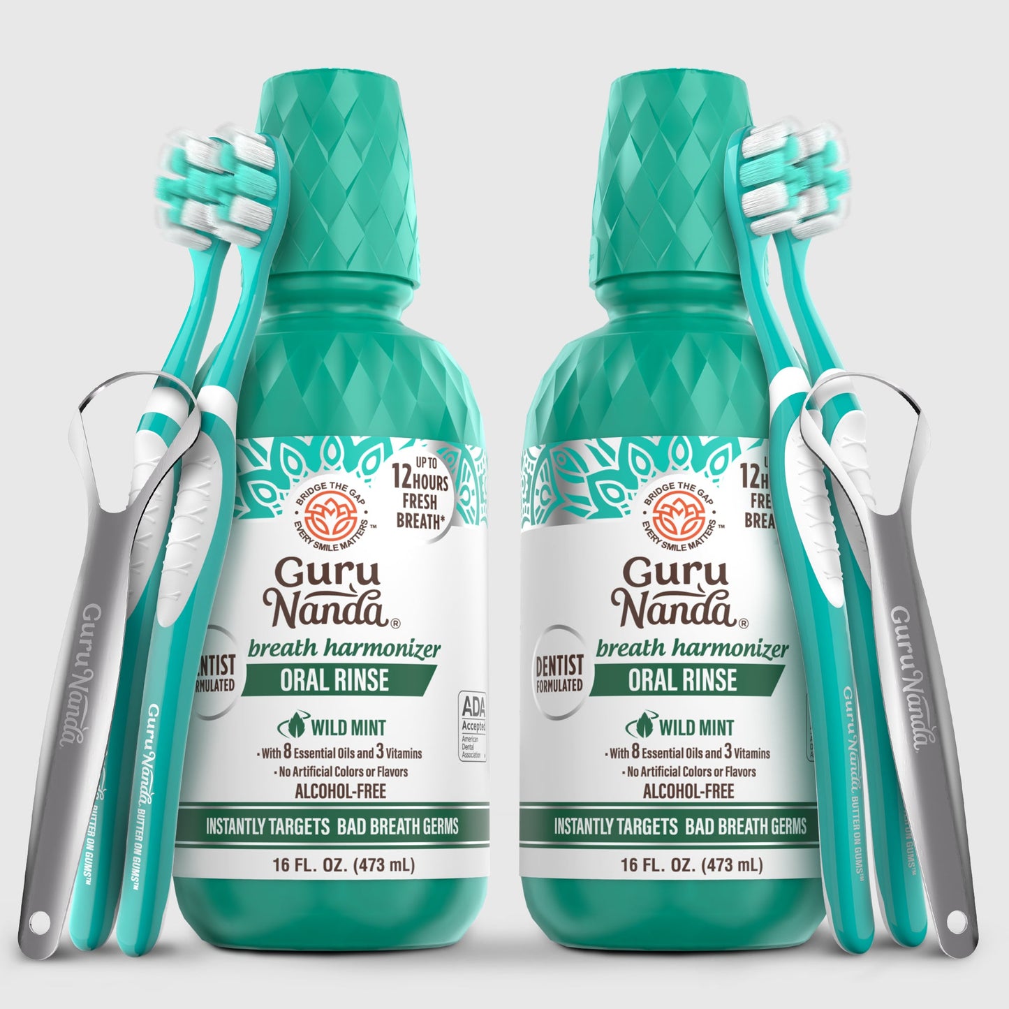 Fresh Breath Harmonizer Oral Rinse, Wild Mint