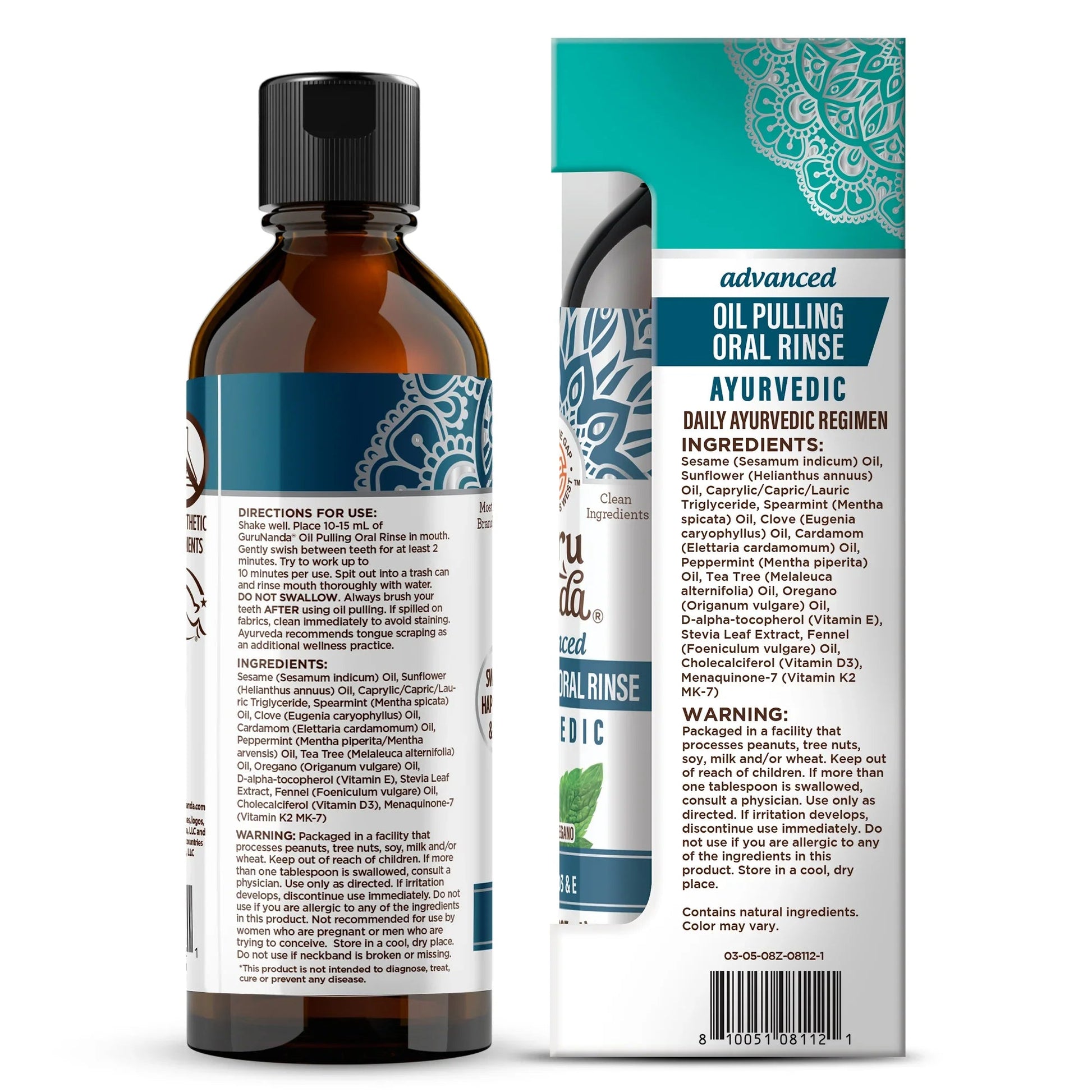 Advanced Oil Pulling with Sesame & Oregano – 8 fl oz