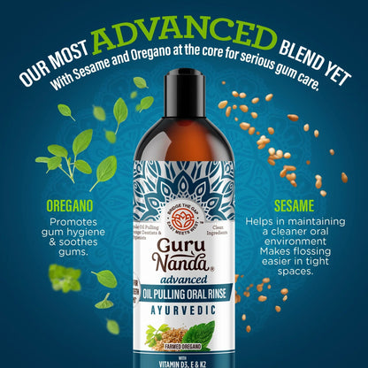 Advanced Oil Pulling with Sesame & Oregano – 8 fl oz