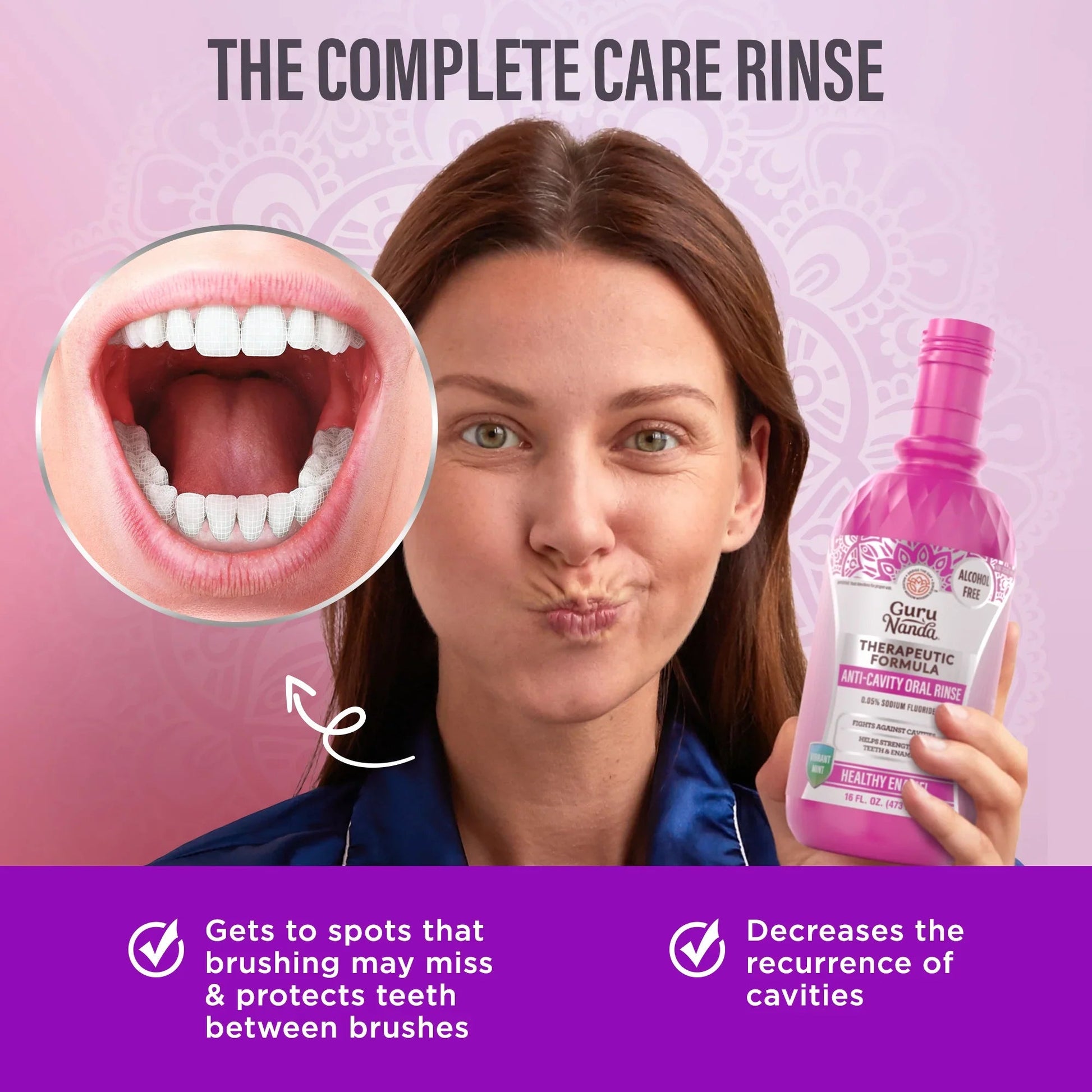 Anti-Cavity Oral Rinse, Vibrant Mint