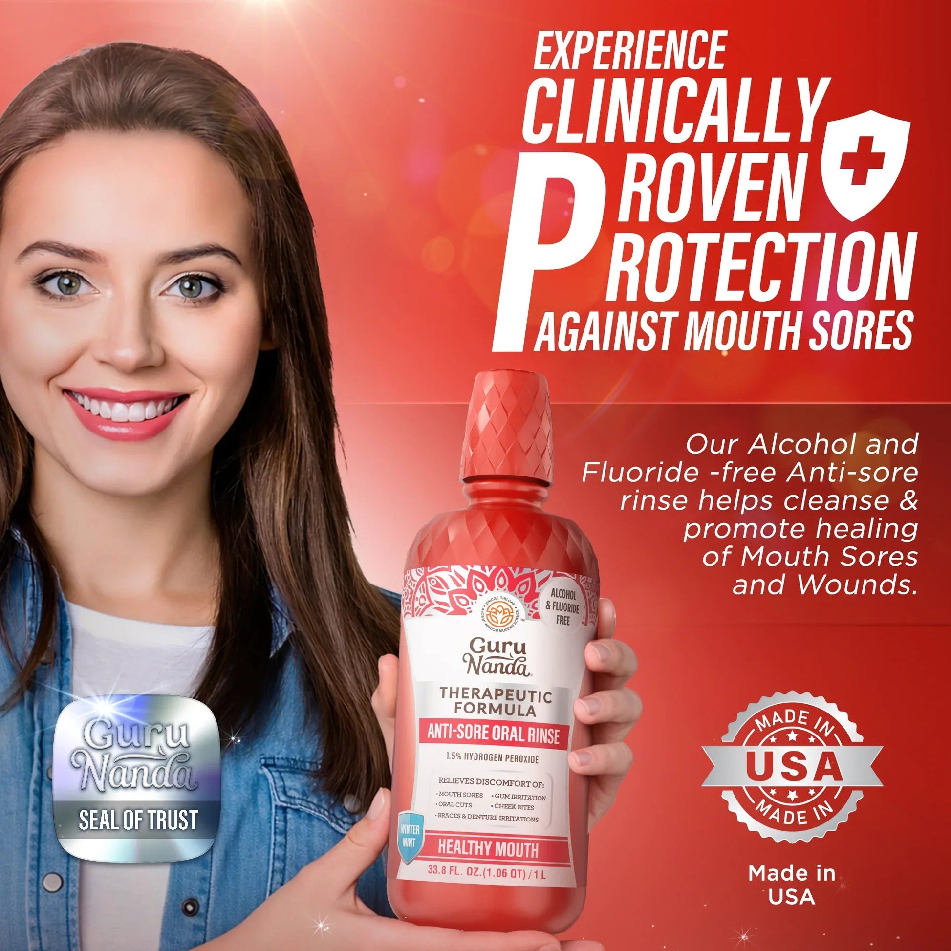 Anti-Sore Oral Rinse, Winter Mint