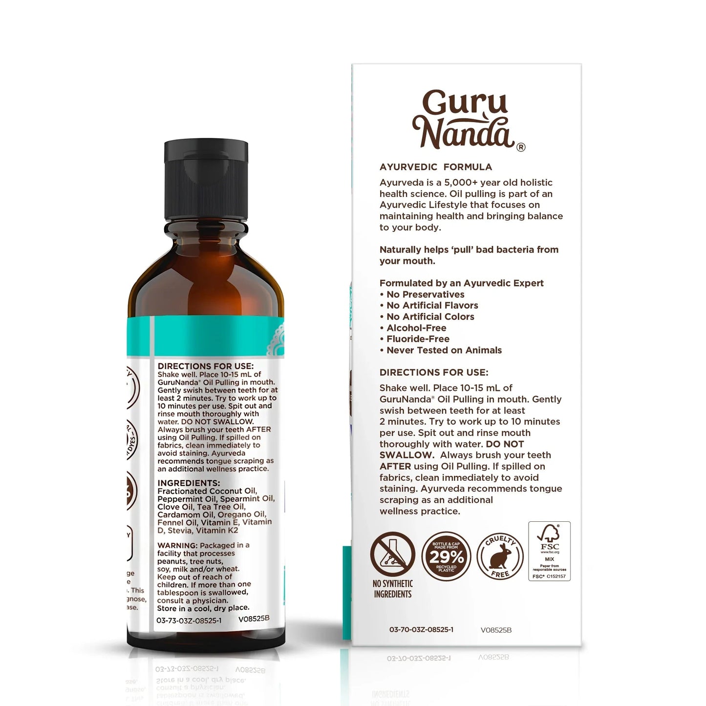 Cocomint Oil Pulling with 7 Essential Oils & Vitamins D3, E & K2