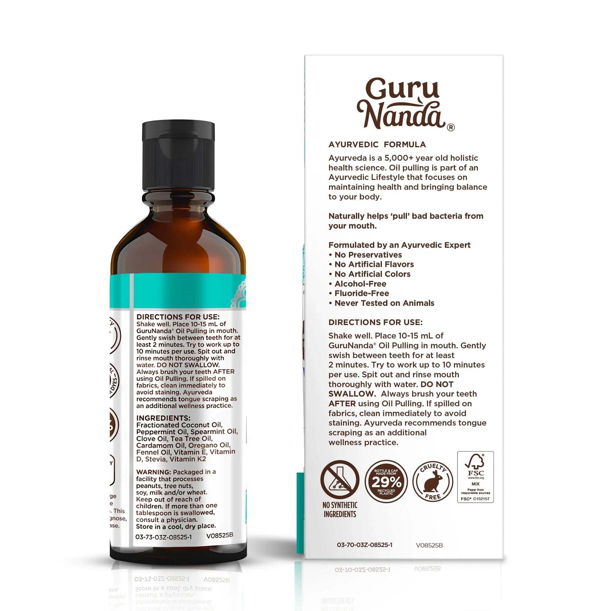 Cocomint Oil Pulling with 7 Essential Oils & Vitamins D3, E & K2