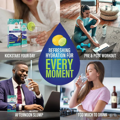 Hydramate Electrolyte Drink Mix, Lemon Lime – 2 Count