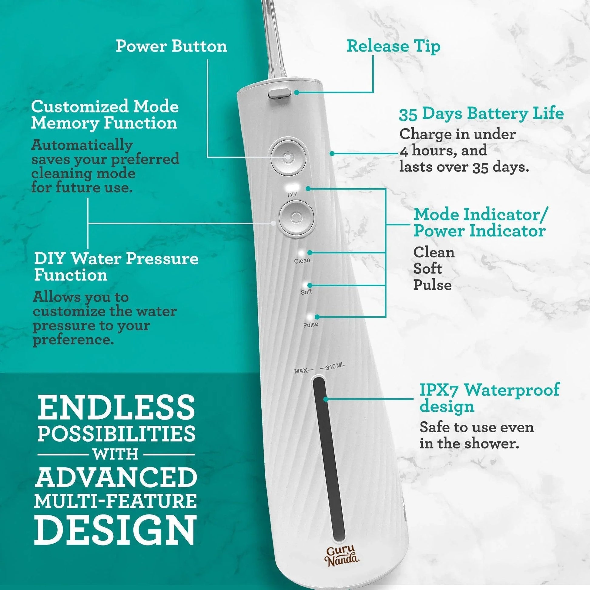 Lion & Lamb 2.0 Portable Sonic Toothbrush & Water Flosser