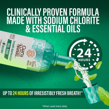 Fresh Breath Harmonizer Oral Rinse, Wild Mint
