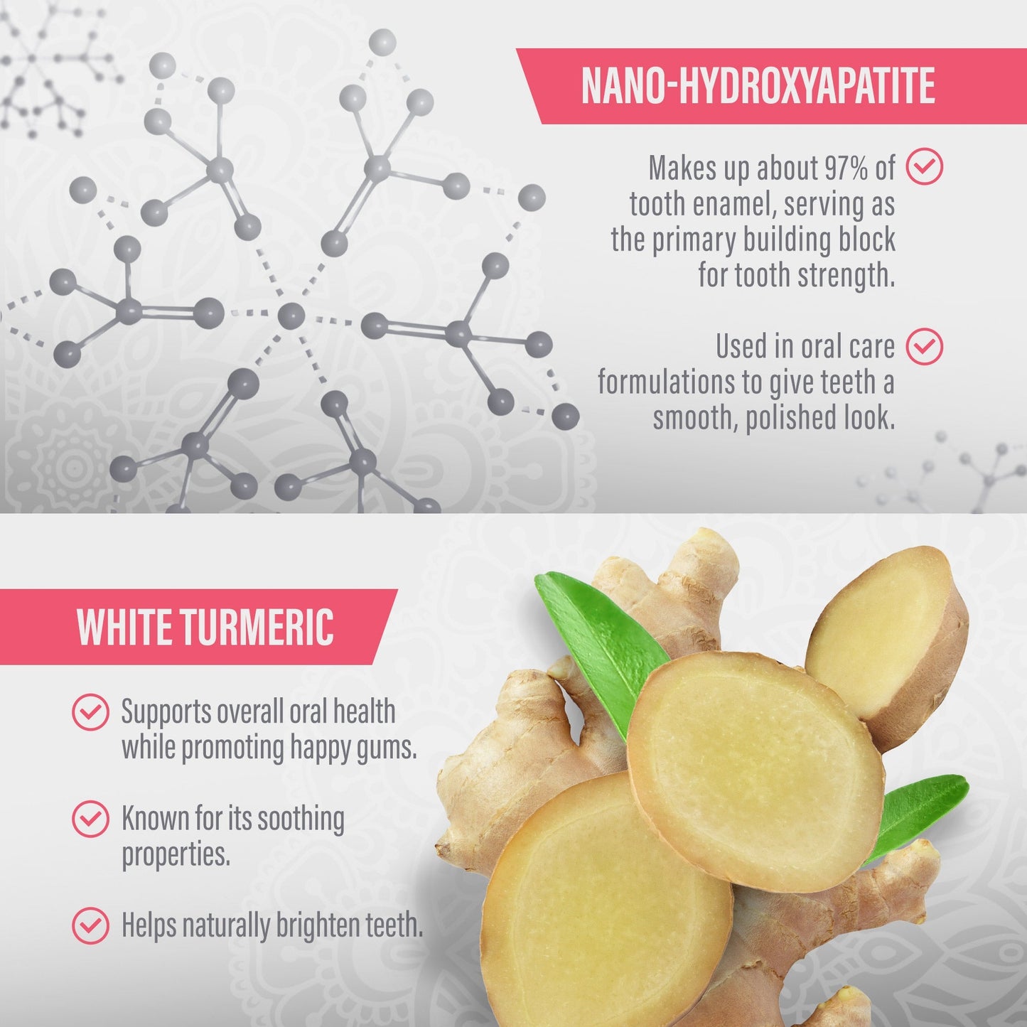 Nano-Hydroxyapatite & White Turmeric Sensitive Toothpaste – 4.2 oz