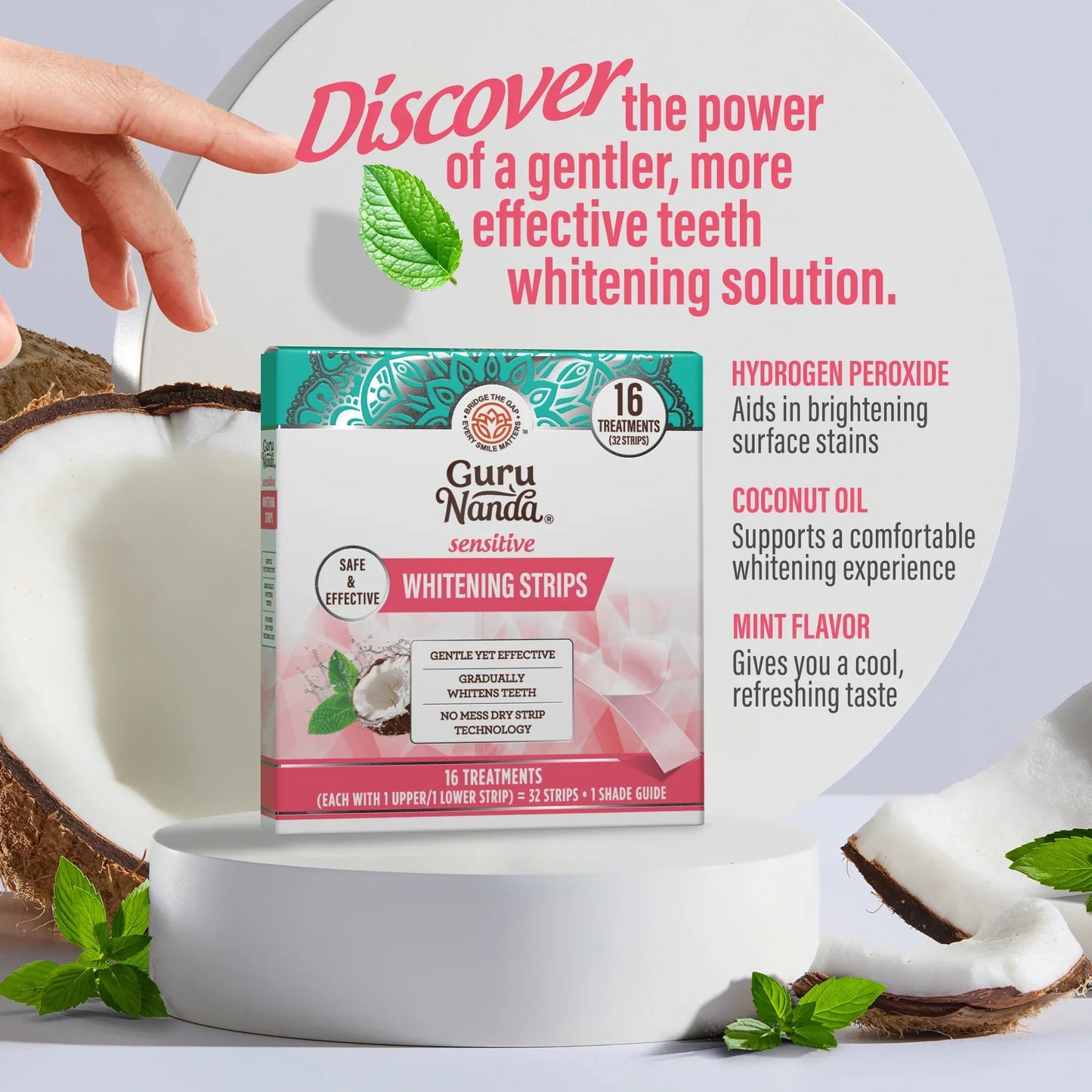 Sensitive Whitening Strips – 16 Day Treatment