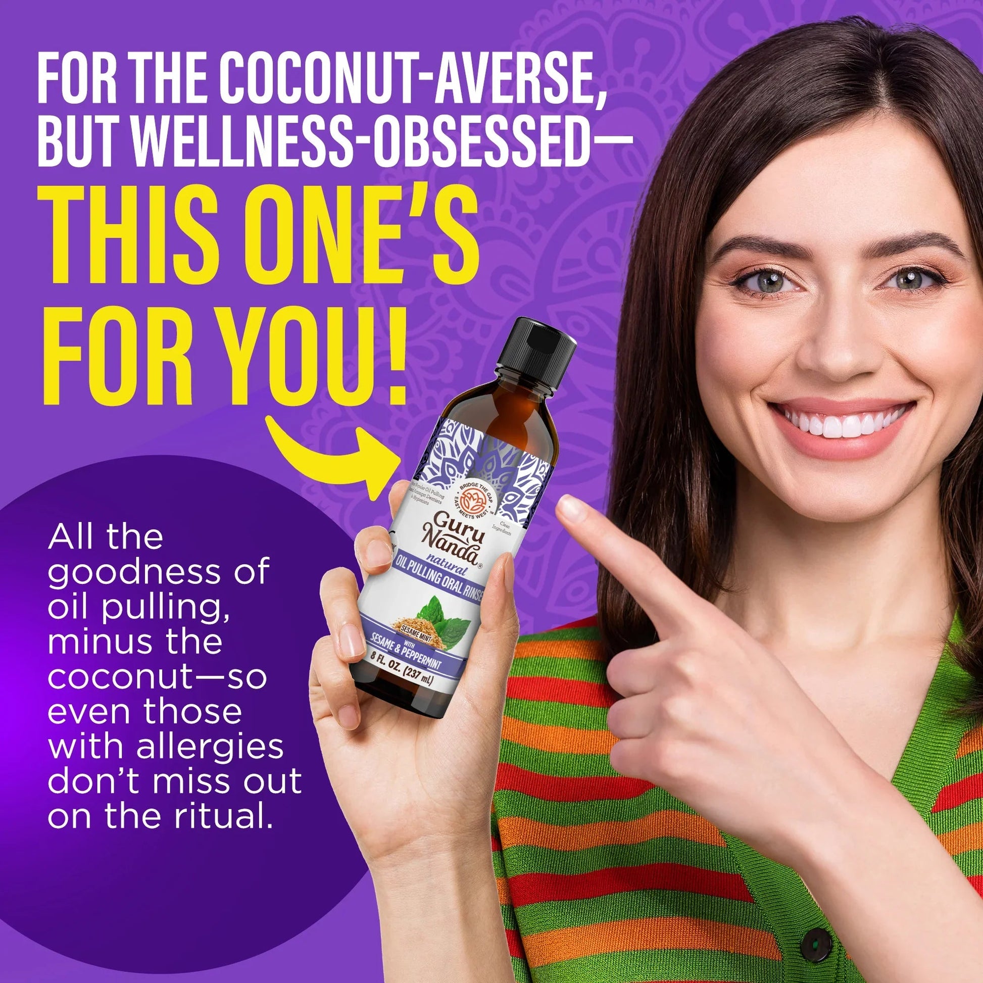 Sesame & Peppermint Oil Pulling – 8 fl oz