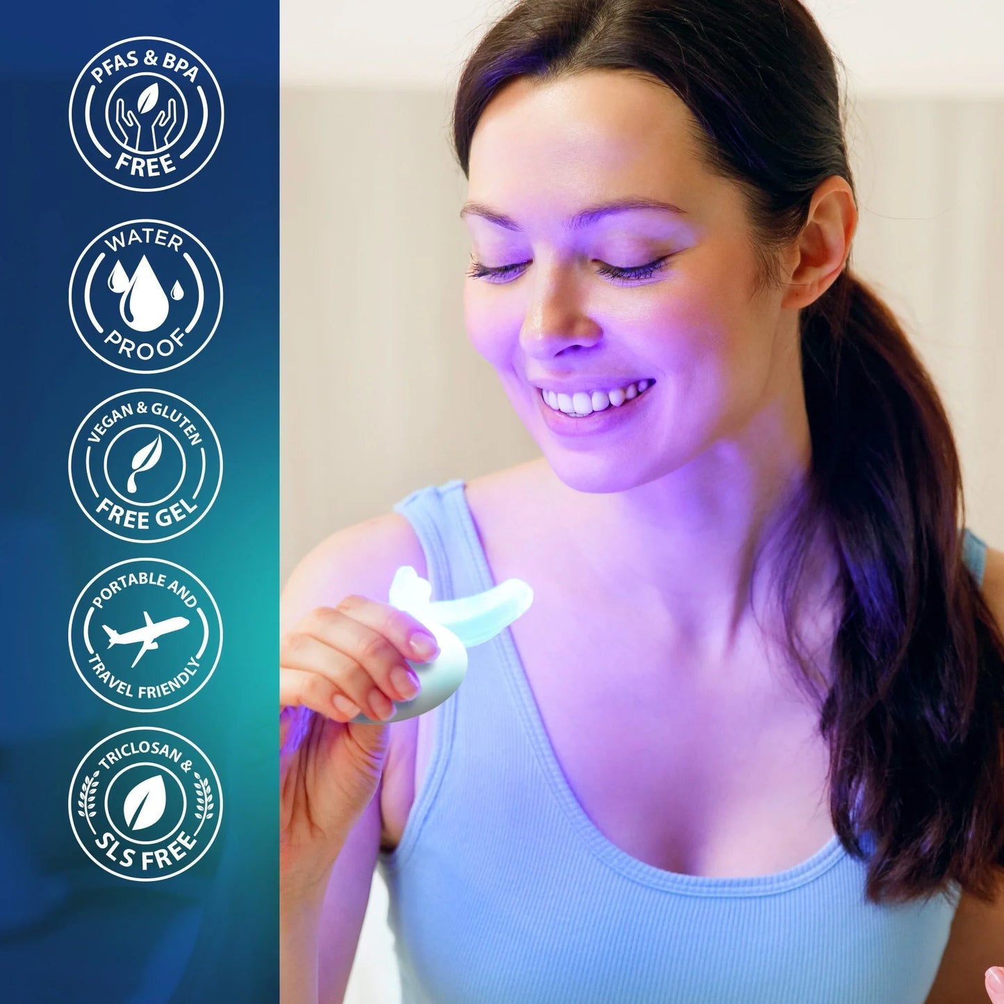 Wireless LED Teeth Whitening Kit