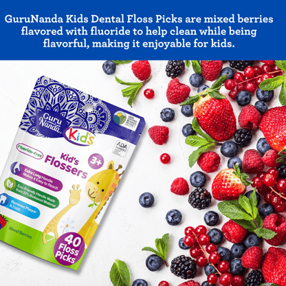 Kids' Giraffe Shaped Flossers, Fluoride-Free