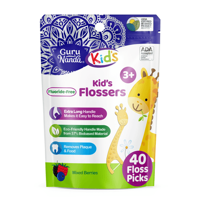 Kids' Giraffe Shaped Flossers, Fluoride-Free