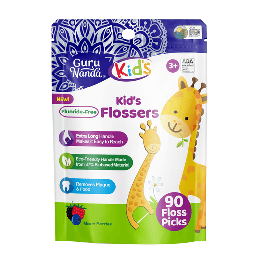 Kids' Giraffe Shaped Flossers, Fluoride-Free