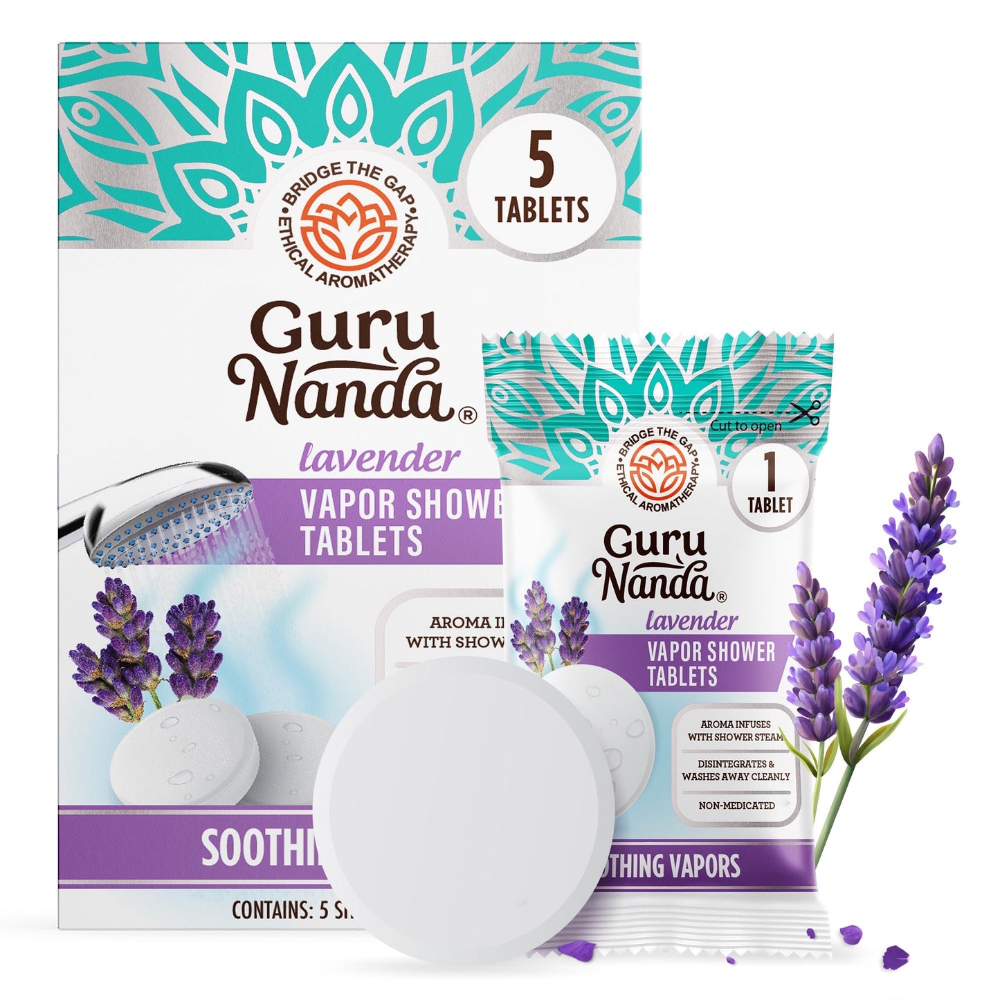 Lavender Vapor Shower Tablets - 5 Count