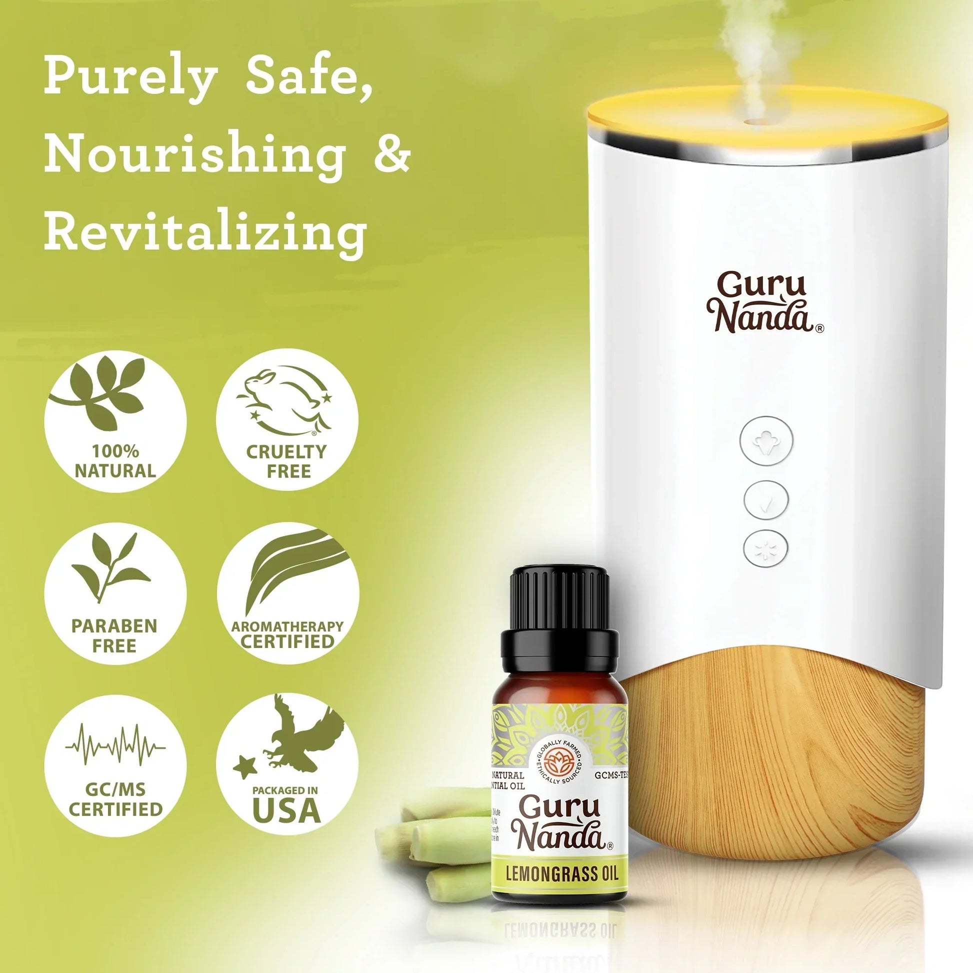 Lemongrass Essential Oil, 15 mL - 2 -Pack