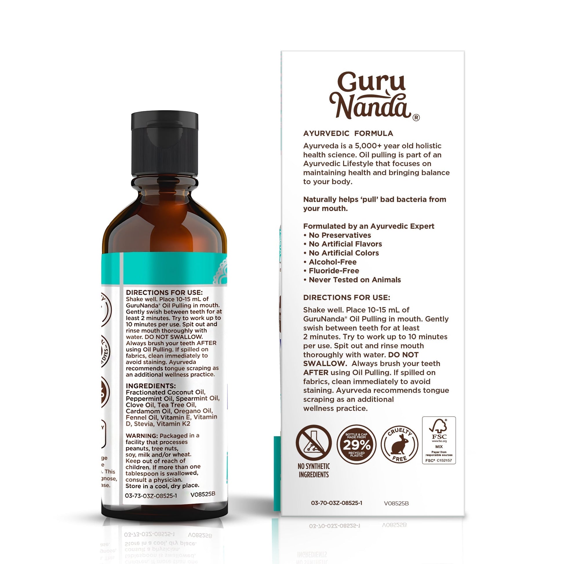 Cocomint Oil Pulling with 7 Essential Oils & Vitamins D3, E & K2