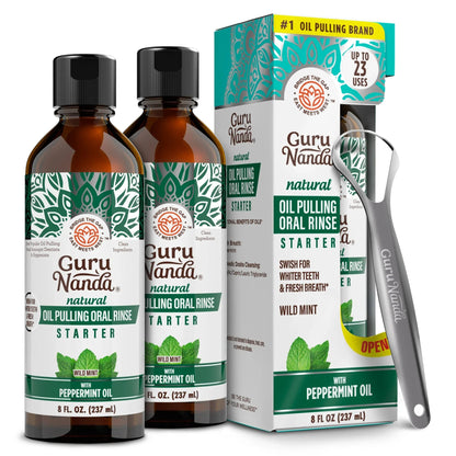 Coconut & Peppermint Oil Pulling, Starter Kit – 8 fl oz