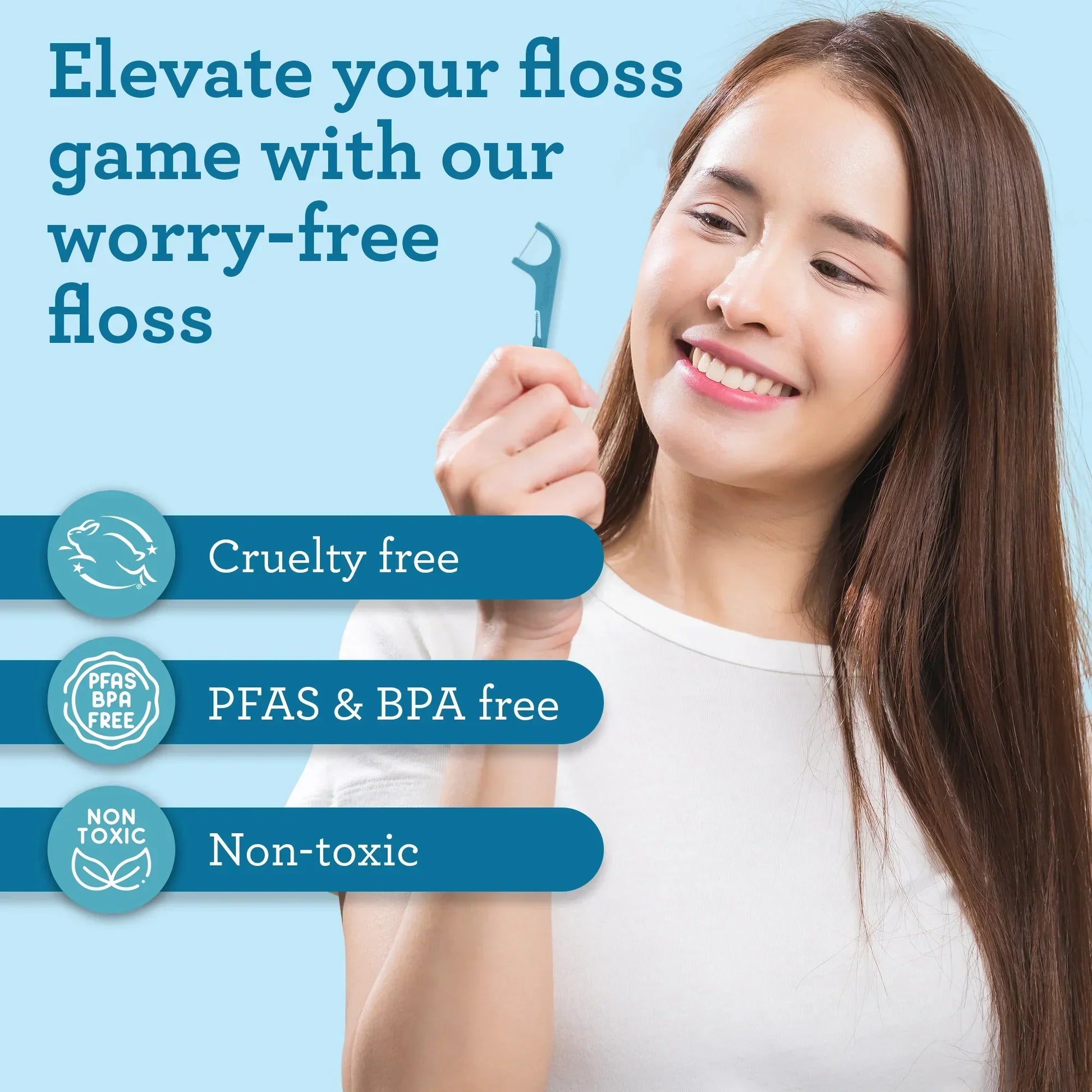 Quad Clean Floss Picks 4-in-1