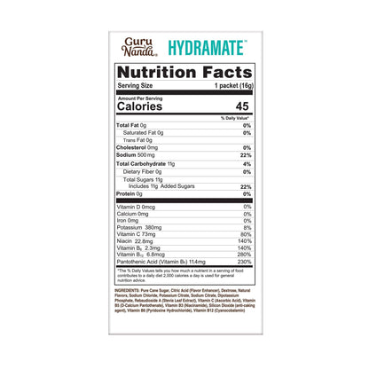 Hydramate Electrolyte Drink Mix, Lemon Lime – 48 Count