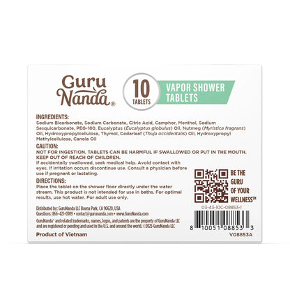 Eucalyptus Vapor Shower Tablets – 10 Count