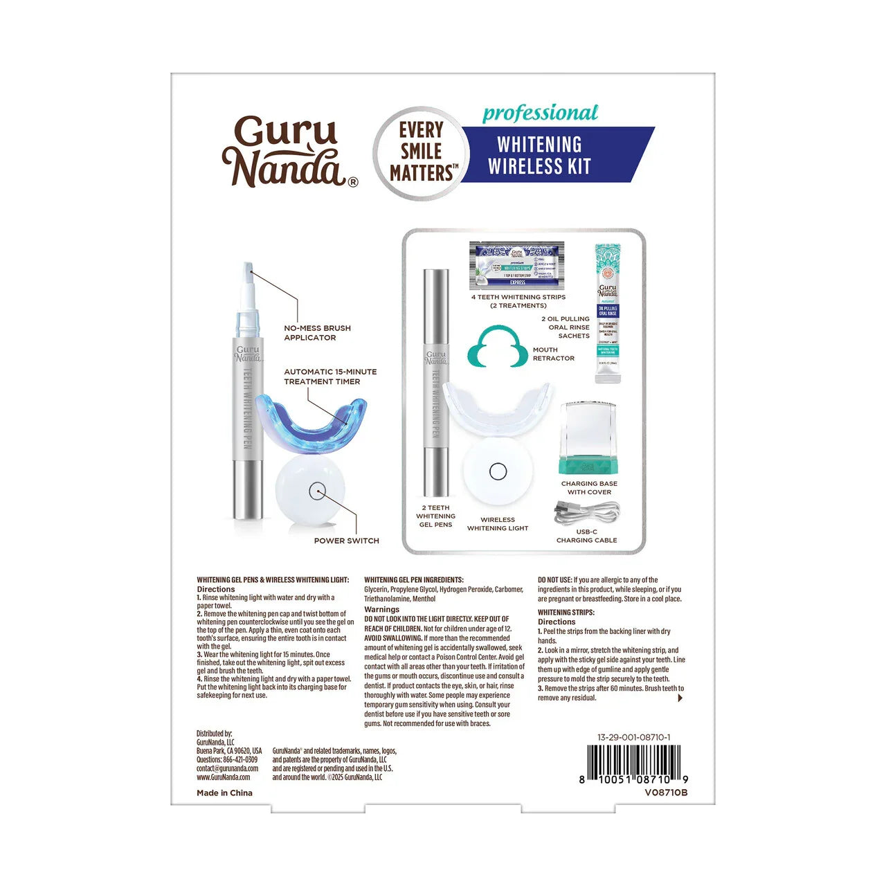 Wireless LED Teeth Whitening Kit