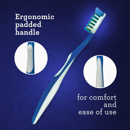 Multi-Action Toothbrush with Tongue Cleaner – 8 Pack