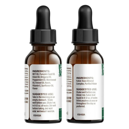 Gutcleanse With Wormwood, Clove & Fulvic Acid — 2-Step Supplement