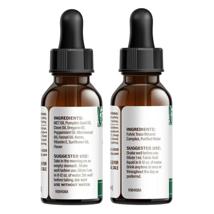 Gutcleanse With Wormwood, Clove & Fulvic Acid — 2-Step Supplement